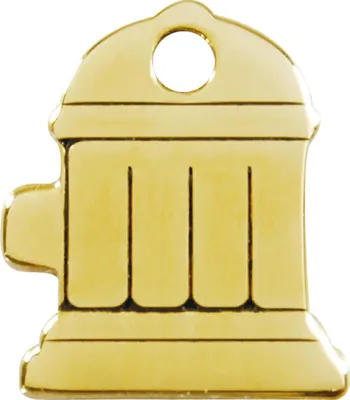 Produktbild von RedDingo Messing Hundemarke mit individueller Gravur Hydrant, Größe: S