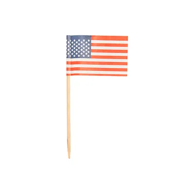 Produktbild von Papstar Partypicker, Flaggen 8 cm "Amerika", 10 x 500 Stück