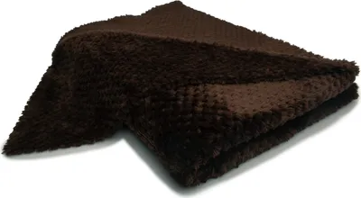 Zdjęcie produktu dla Pluszowy dzianinowy Ricky Ananas Ciemnobrązowy 50 x 160 cm