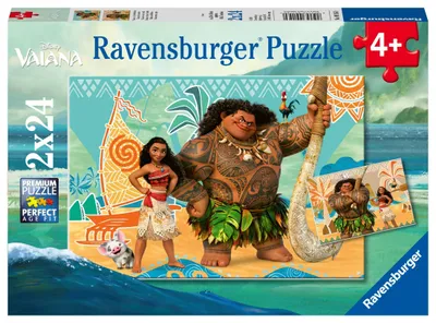 Produktbild von Ravensburger Kinderpuzzle - 9156 Vaiana - Puzzle für Kinder ab 4 Jahren, mit 2x24 Teilen