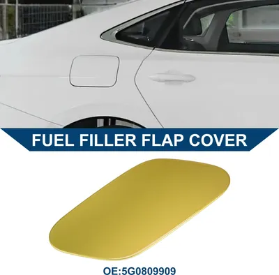 Image de Capuchon De Porte De Réservoir De Carburant Pour Volkswagen Golf 2014-2019 Couvercle De Trappe De Remplissage De Carburant Type De Clip No.5G0809909 Ton Or Abs