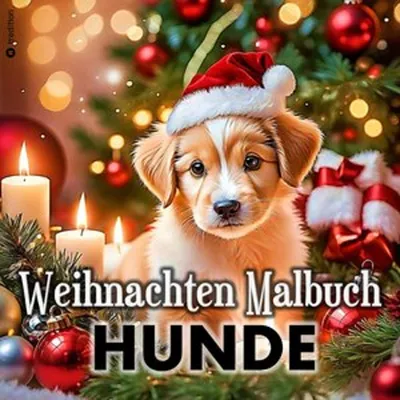 Produktbild von Malbuch Weihnachten für Erwachsene Hunde Weihnachten Süße Bescherung am Weihnachtsbaum
