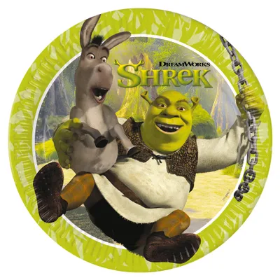 Immagine prodotto di Procos 8 piatti di cartone da 23 cm - Shrek