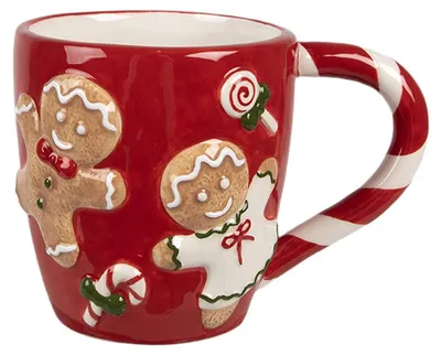 Produktbild von Clayre & Eef Tasse 325 ml Rot Keramik