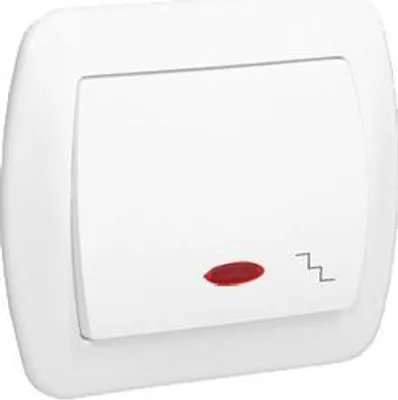 Produktbild von Akord Treppenschalter P/T Mit Beleuchtung Weiss - E131Aa-Kn038