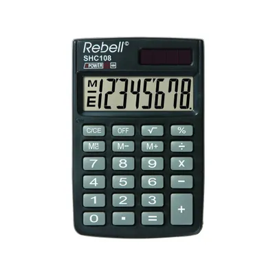 Obrázek produktu pro Kapesní kalkulačka Rebell SHC108 černá/šedá