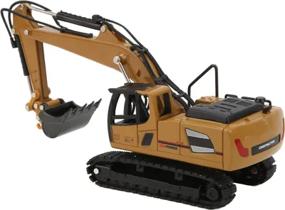 Obrázek produktu pro Bagr nakladač Heavy Duty Wheeled Excavator Durable 1: 60 Scale Site Backhoe Digger for Kids Decoration