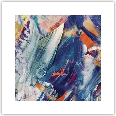Produktbild von Poster - Poster ohne Rahmen - Die Farben Farbe Abstraktion - 30x30 cm - Wand Bild - Wanddeko - Wandbilder - Kunstposter - Wandposter - Bilder - Kunstdruck - Wanddekoration - Wandbild - P2XAC30x30-5113