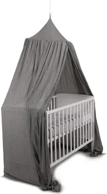 Produktbild von Deconet Babyschleier – Weiches Grau – Oberer Ring 60 cm/ Umfang 400 cm