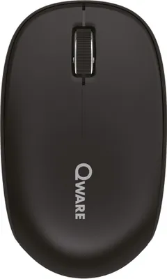 Image de Qware Wireless Mouse Bristol - Souris de bureau sans fil pour PC et ordinateur portable noire