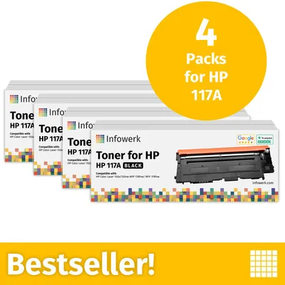 Productafbeelding van NIEUW: Infowerk Toner voor HP 117A Multipack, compatibel met HP ColorLaser 150, MFP-178, e.d., 4 stuks