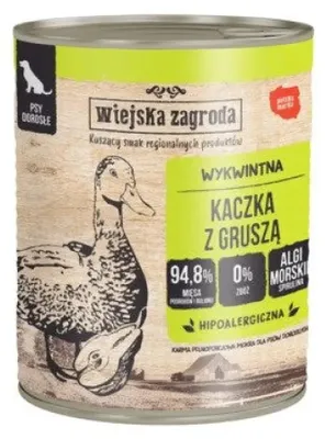 Produktbild von Wiejska Zagroda nasse Entenbirne für Hunde 800g