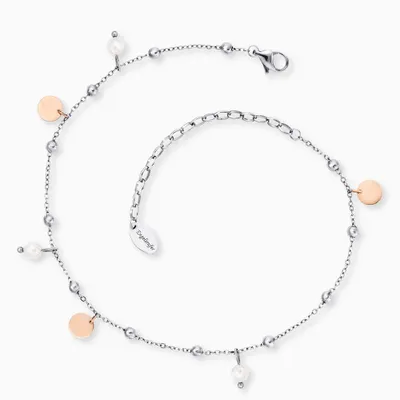 Produktbild von Engelsrufer ERFS-LILJOY-PE-BI Fußkettchen Little Joy Edelstahl Bicolor