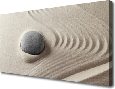 Produktbild von Tulup Leinwand-Bilder 100x50 Wandbild Canvas Kunstdruck Sand Steine Kunst