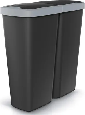 Immagine prodotto di MONZANA® Cestino per Rifiuti 50L 2 Scomparti Apertura a Pressione Separazione dei Rifiuti Riciclaggio Bidone Spazzatura Raccolta Differenziata