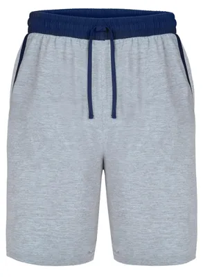 Image de Ladeheid Hommes Pantalon de pyjama court Hommes Pantalon court avec poches Shorts pour hommes LA40-253 (bleu marine mélangé, XXL)