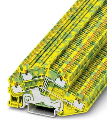 Produktbild von PHOENIX CONTACT PTTBS 1,5/S-PE - Schutzleiter-Doppelstockklemme PTTBS 1,5/S-PE Grün-Gelb Inhalt: 50