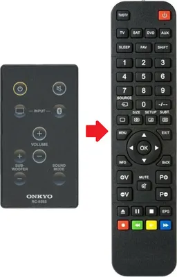 Produktbild von Ersatz Fernbedienung passend für Onkyo RC-858S / LS3100 / LAP-301