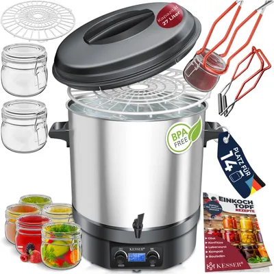 Image de KESSER Machine à cuire automatique 2000W 27L LCD-Display Glühweinopf Distributeur automatique de boissons chaudes