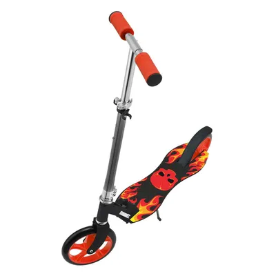 Produktbild von ArtSport Scooter Cityroller Fire - Big Wheel & klappbar - Kinder Roller Schwarz