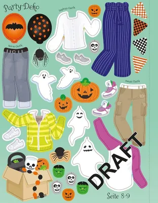 Image de Mein Anziehpuppen-Stickerbuch: Halloween