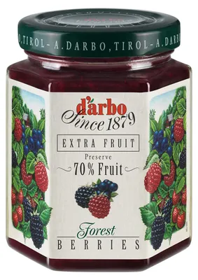 Immagine prodotto di Darbo Frutta Spalmabile ai Frutti di Bosco Naturalmente Pura Marmellata di Frutti 200g