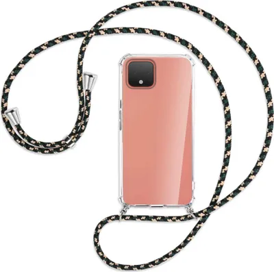 Produktbild von Handykette Backcover-Schutzhülle mit Band (Metall silberfarben) für Google Pixel 4 XL - camouflage