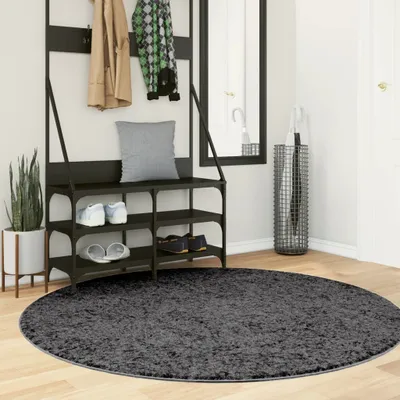 Produktbild von CLORIS Teppich OVIEDO Kurzflor Anthrazit Ø 160 cm 375480