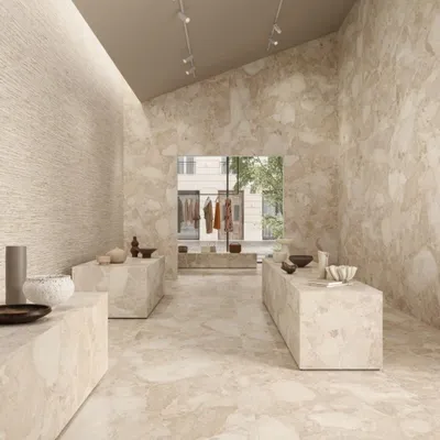 Image de CASA39 Grès cérame effet pierre Beige 100 x 100 cm Ergon Matera Stone