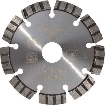 Image de Disque diamanté turbo de 115 mm x 22,23, modèle RT-DDA-115, de la marque RAWLPLUG