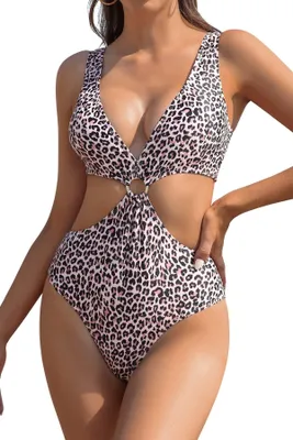 Produktbild von Damen Monokini mit Bauchkontrolle - Tiefer V-Ausschnitt und Rückenfreies Badeanzug