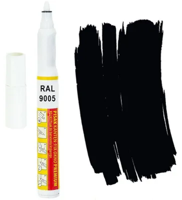 Produktbild von Kanten FIX RAL 9005 Tiefschwarz Retuschierstift – Fenster, Türen, Möbel, PVC