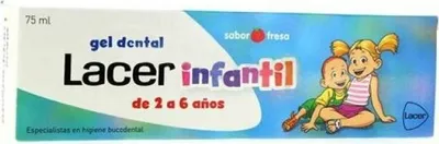 Obrázek produktu pro Dětský zubní gel Lacer Jahoda 75ml