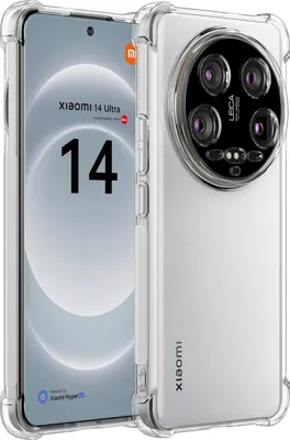 Obrázek produktu pro Pouzdro pro Xiaomi 14 Ultra Průhledné Měkké TPU Bumper, Nárazuvzdorné Ochranné Pouzdro