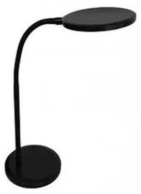 Stolová lampa, LED, 8,3 W, otočná, ALBA, čierna