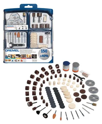 Image de Coffret de 150 accessoires pour outils rotatifs DREMEL 2615S724JA multi-usage