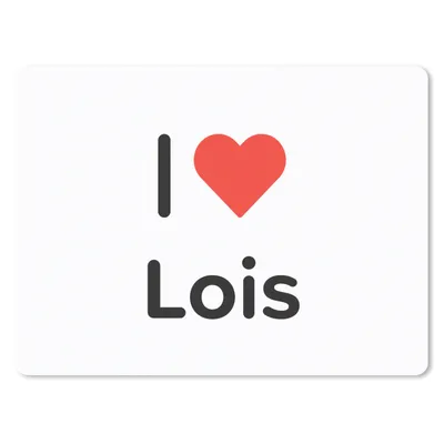 Produktbild von MuchoWow® Mauspad Mousepad Ich liebe - Lois - Mädchen 23x19 cm - Mousepads - Maus Mat - Pad - Mausunterlage - Schreibtischunterlage - Mauspad
