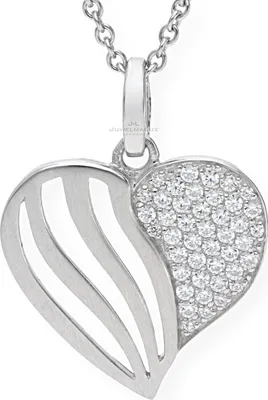 Produktbild von JuwelmaLux Anhänger 925/000 Sterling Silber Herz mit Zirkonia JL20-02-0408