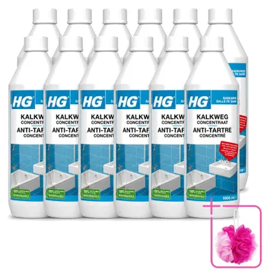 Produktbild von 12 x HG Kalkweg Konzentrat - Entfernt hartnäckigen Kalk - 1 l - Sparpackung - 12 Stücke