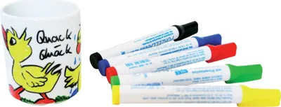 Produktbild von Hobby Line Porzellanmalstifte (5er Set)