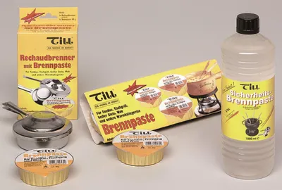 Produktbild von TILL-ZÜNDFIX Pastenbrenner verchromt silber 1 Dose Brennpaste