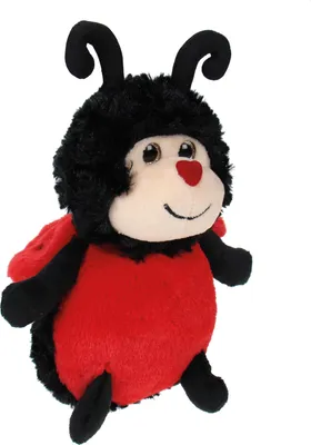 Produktbild von WIESENFREUNDE Kuscheltier Marienkäfer Glücksbringer mit Glitzeraugen / Herzchennase