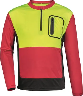 Produktbild von WATEX Forst-Shirt Jack Red rot/anthrazit/gelb, Größe 3XL, Größe:2XL, Farbe:rot/anthrazit/gelb