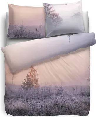 Produktbild von HnL Satin Bettwäsche Merris Nature Rose 135x200 cm + 80x80 cm