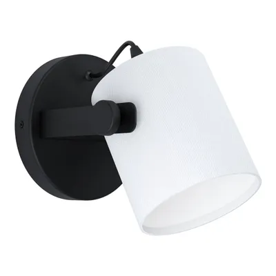 Obrázek produktu pro Eglo 43427 HORNWOOD 1 nástěnné svítidlo E27 černá bílá