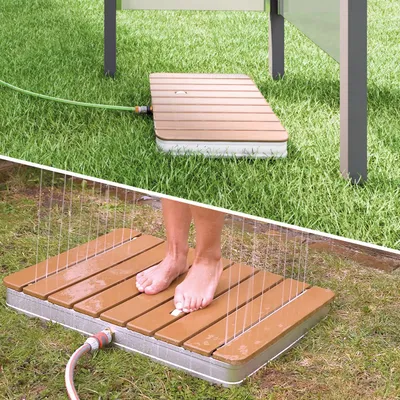 Produktbild von Breuer Fontana Bodendusche Gartendusche Outdoor Dusche eckig, 9107000000099