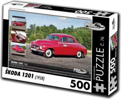 Obrázek produktu pro Puzzle č. 76 - ŠKODA 1201 (1958) 500 dílků