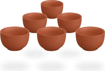 Obrázok produktu pre Tenno šálky na čaj / Teacups / 6 šálok z hliny, každá s objemom 130 ml, ručne vyrábané