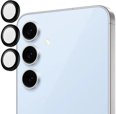 Obrázek produktu pro PanzerGlass ® Hoops® Camera Lens Protector Black Samsung Galaxy S24 FE, Samsung, Samsung - Galaxy S24 FE 5G, Aplikace nasucho, Odolné proti poškrábání, Odolný proti nárazům, Černá, 1 kusů