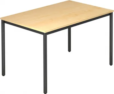 Produktbild von DORAN DR12 D - Ahorn 120 x 80 mit Rund-Rohr/Schwarz